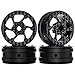 GLOBACT 1.9In Beadlock Wheels Ultra Lightweight Performance Carbon Fiber faceplate for 1/10 RC Crawler Car TRX4 TRX6 Axial SCX10 I II III 90046 AXI03007 Capra (4Pcs MS6-B)