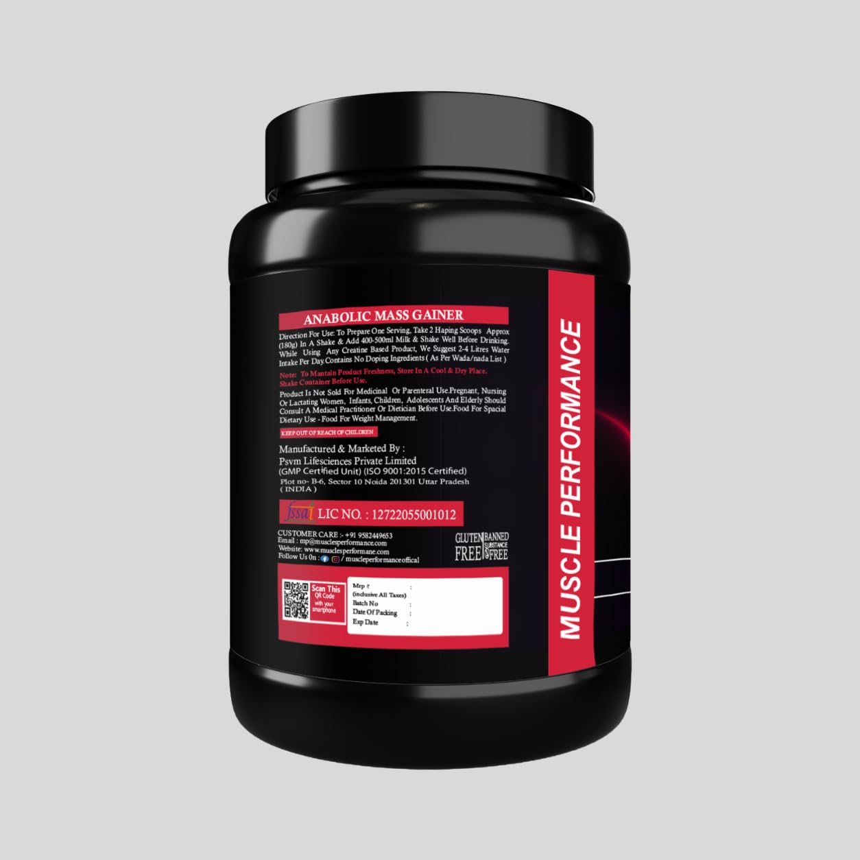Anabolic Mass Gainer 1kg Belgium Chocolate — Amazon image 8