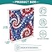 ALAZA Red Blue Tie Dye Star 3 Ring Binder Holds of 200 Sheets Fits Letter Sized Paper D-Ring Organizer for School Home Work Office 1 Pack