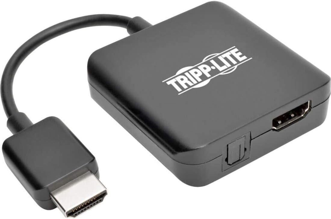 Tripp Lite 4K HDMI to DisplayPort Video Converter w/USB Power, Male-to-Female, 4Kx2K @ 30Hz HDMI to DP, 6 inches, Black, 2-Year Warranty (P130-06N-DP-V2)