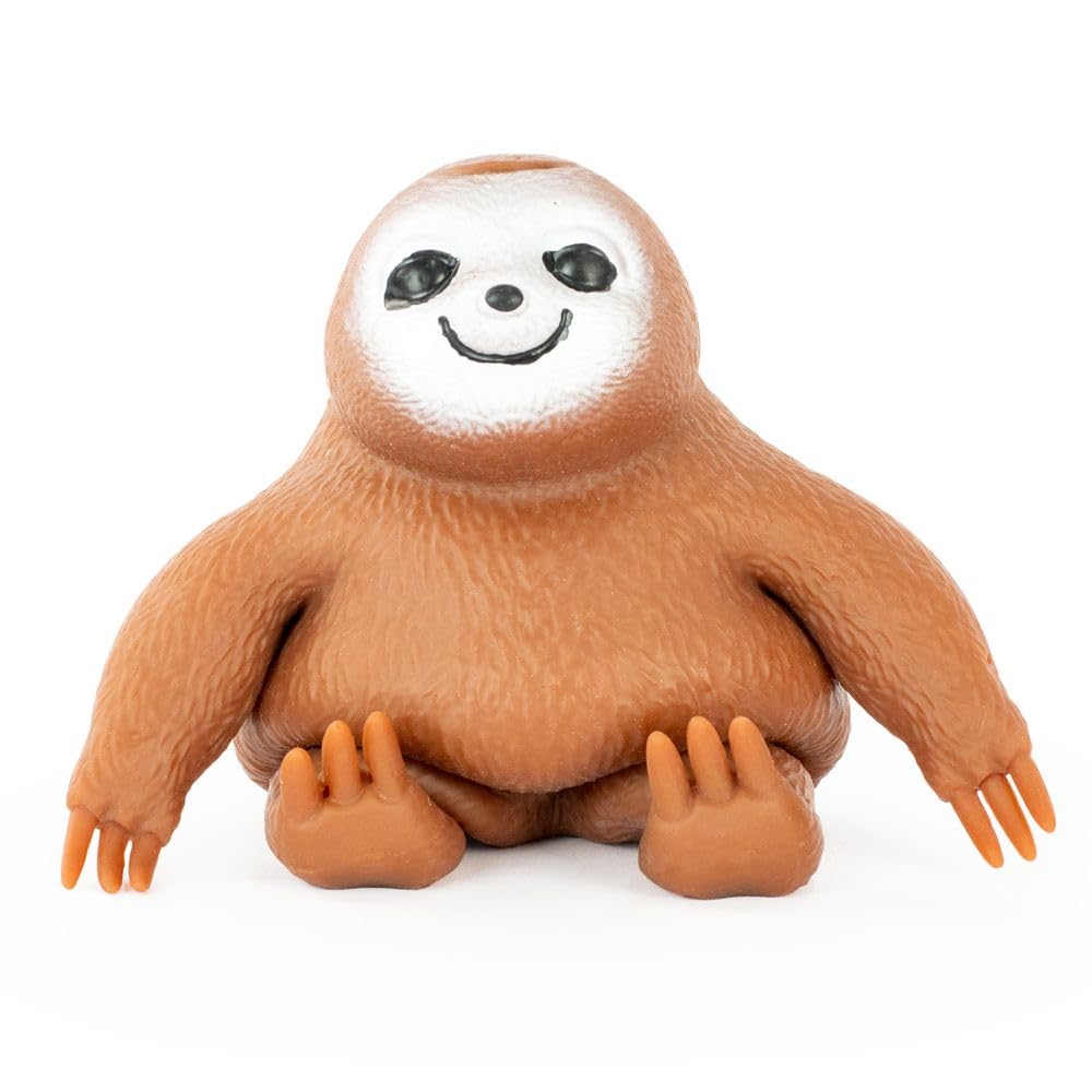 Keycraft Stretch and Smash Fidget Toy, 12cm Sand-Filled Sensory Sloth for Kids