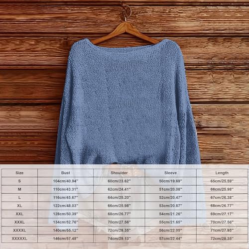 Halloween Sweaters for Ladies Boho Classic Spooky Season Ghost Sweatshirt Graphic Print Lengthy Sleeve Knit Pullover Tops - Image 4