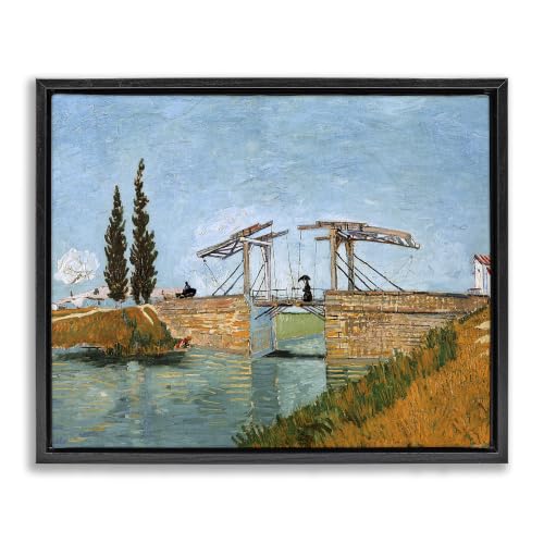 'Brug bij Langlois Vincent van Gogh Classic'| Floating Frame Canvas Art