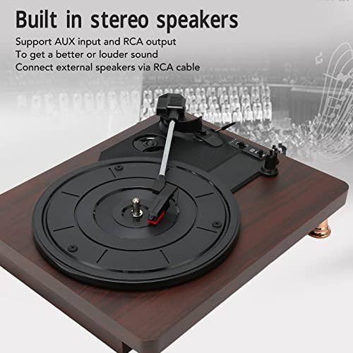 Tourne-Disque Vinyle, Haut-parleurs Stéréo Portables Intégrés à 3 Vitesses, Tourne-Disque Vintage pour Divertissement et Décoration de la Maison 100‑240V - Les Beatles, Paul McCartney, John Lennon, RIngo Starr, George Harrison Tourne-Disque Vinyle, Haut-parleurs Stéréo Portables Intégrés à 3 Vitesses, Tourne-Disque Vintage pour Divertissement et Décoration de la Maison 100‑240V – Image 3