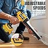 byczone Electric Caulking Gun Compatible With Dewalt 20V Max Battery, 10 Oz Cordless Caulk Gun with 6 Adjustable Speed, LED Light, Battery Powered Caulking Gun for Filling, Sealing, Repair (TOOL ONLY)