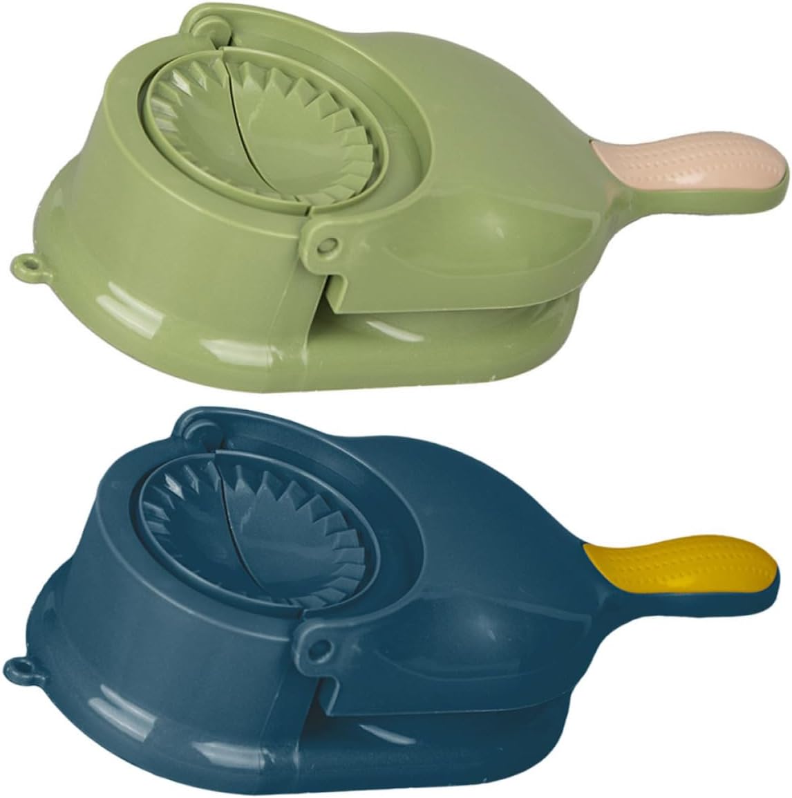 2pcs round Dumpling Press Mold PP Kitchen Tool for Home Use