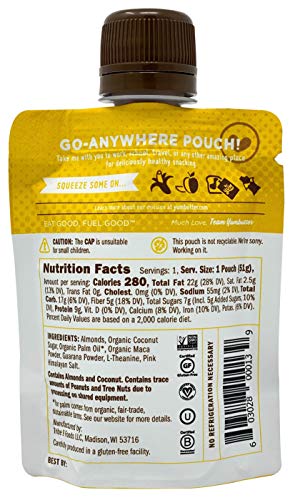 Almond Butter Packets for Energy by Yumbutter, Inergy, Individual Snacks, Gluten Free, Vegan, Non GMO, 1.8oz Packet (Pack of 10) - Thumbnail 3