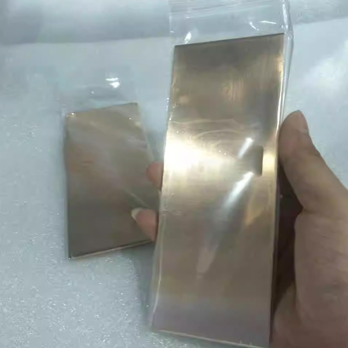 1 Piece Phosphor Copper Metal Plate Anode Sheet for Hull Cell Electroplating, Size: 3mm x 60mm x 150mm