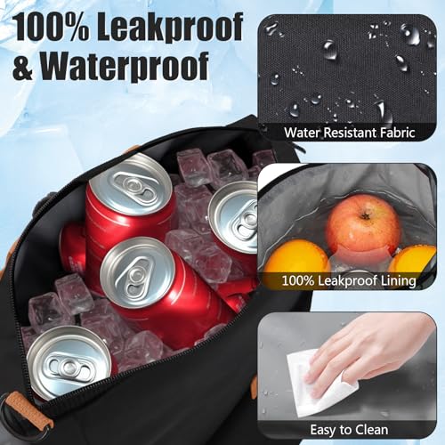 Joymee Insulated Lunch Bag For Women Reusable Leakproof -Black by Joymee - Used condition - Image 3