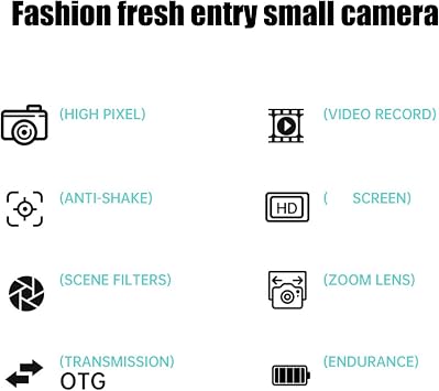Digital Camera Portable 4K Kids For Teens Point Shoot Support Transmission Digital Camera