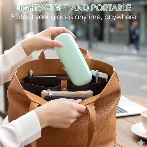 Image of 2 Pcs Plastic Eyeglasses Cases, Portable Transparent Eye Glasses