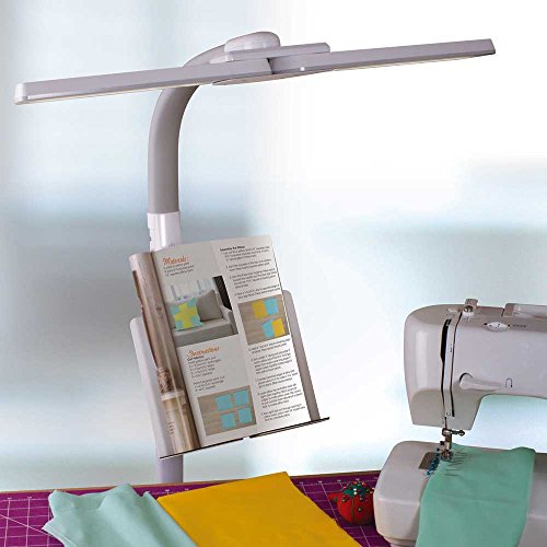 Ottlite Dual Shade Led Standing Floor Lamp With Adjustable Stand - Wide Range Of Illumination With Built-In 2.1A Usb Charging Port And Flexible Neck - 4 Brightness Settings For Reading & Studying #TOP3