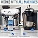 Essential Values Descaling Solution – Coffee Maker Cleaner for Nespresso, Keurig, Breville & More – Works on All Machines & Espresso Makers – Made in USA