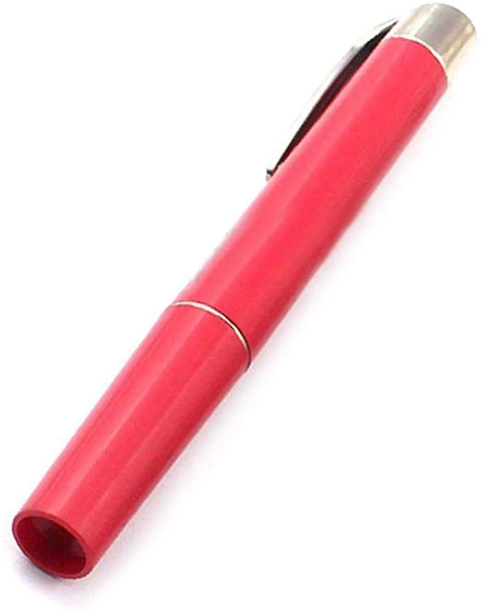 OdontoMed2011 LED Diagnostic Penlight for Nurses Doctors with Pocket Clip Red