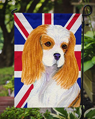 Cavalier Spaniel drapeau britannique jardin extérieur petit format multicolore