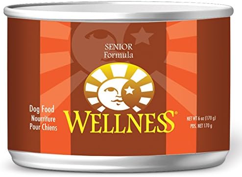 Wellness Complete Health Natural Wet Canned Senior Dog Food, Chicken & Sweet Potato, 6-Ounce Can (Pack Of 24)