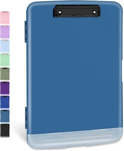 Miniatura 31 de Sooez - Sujetapapeles de documentos clínicos con almacenamiento, sujetapapeles de plástico resistente y alta capacidad con soporte para bolígrafo