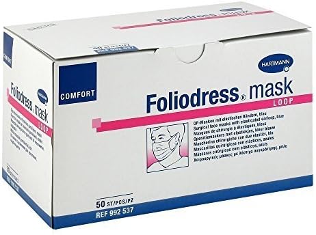 Foliodress mask Comfort Loop Surgical Mask with Elastic Loops Blue by Paul Hartmann AG