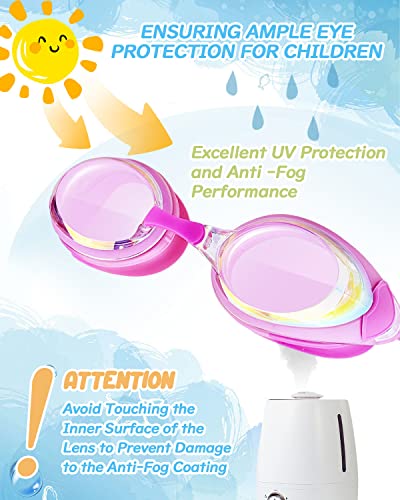 Victoper Kids Swim Goggles, 2 Pack Anti Fog&Uv Swimming Goggles For Child 3-15, No Leaking Swim Goggles For Boys Girls #TOP3