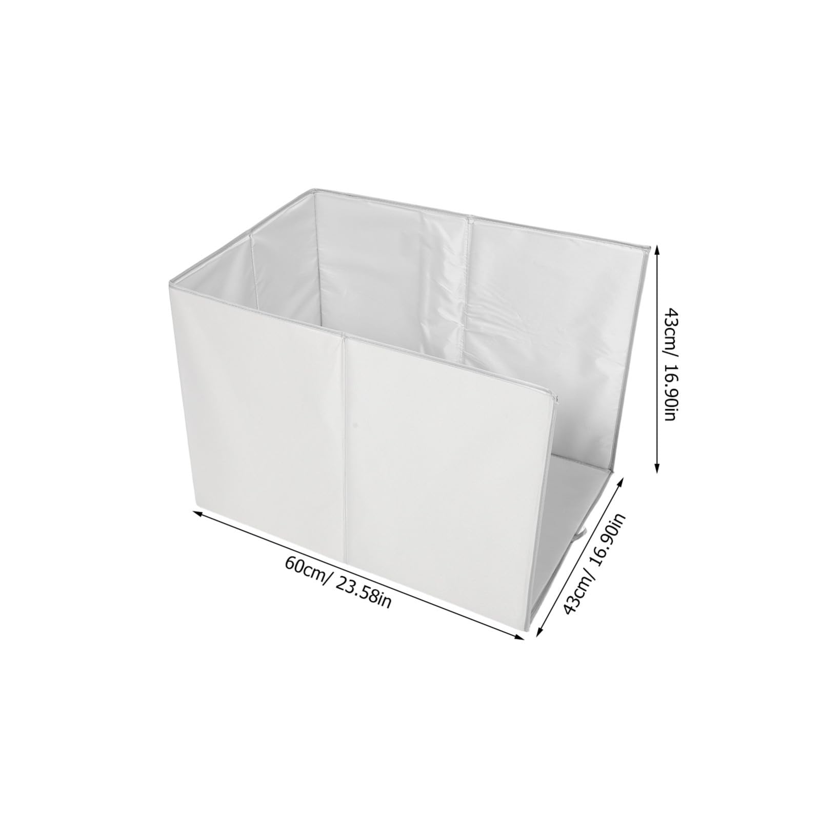 DECHOUS Spritzschutz für Katzentoilette 62x43cm Faltbare Urinbarriere aus Kunststoff Dreiseitige Abdeckung für Innenbereich und Katzenstreu Schutz