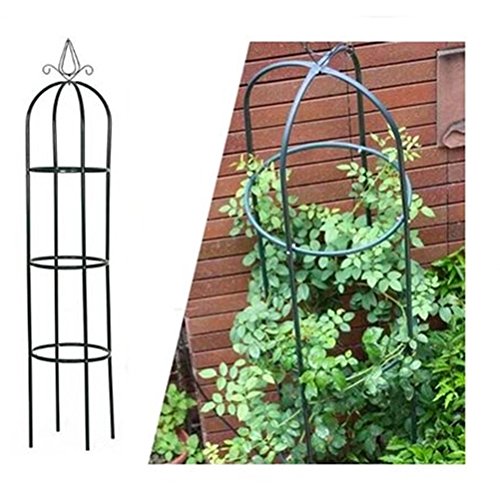 2x Rosenturm Rankhilfe Rankgitter Rosensäule Metall Pergola Obelisk Säule 190cm Set
