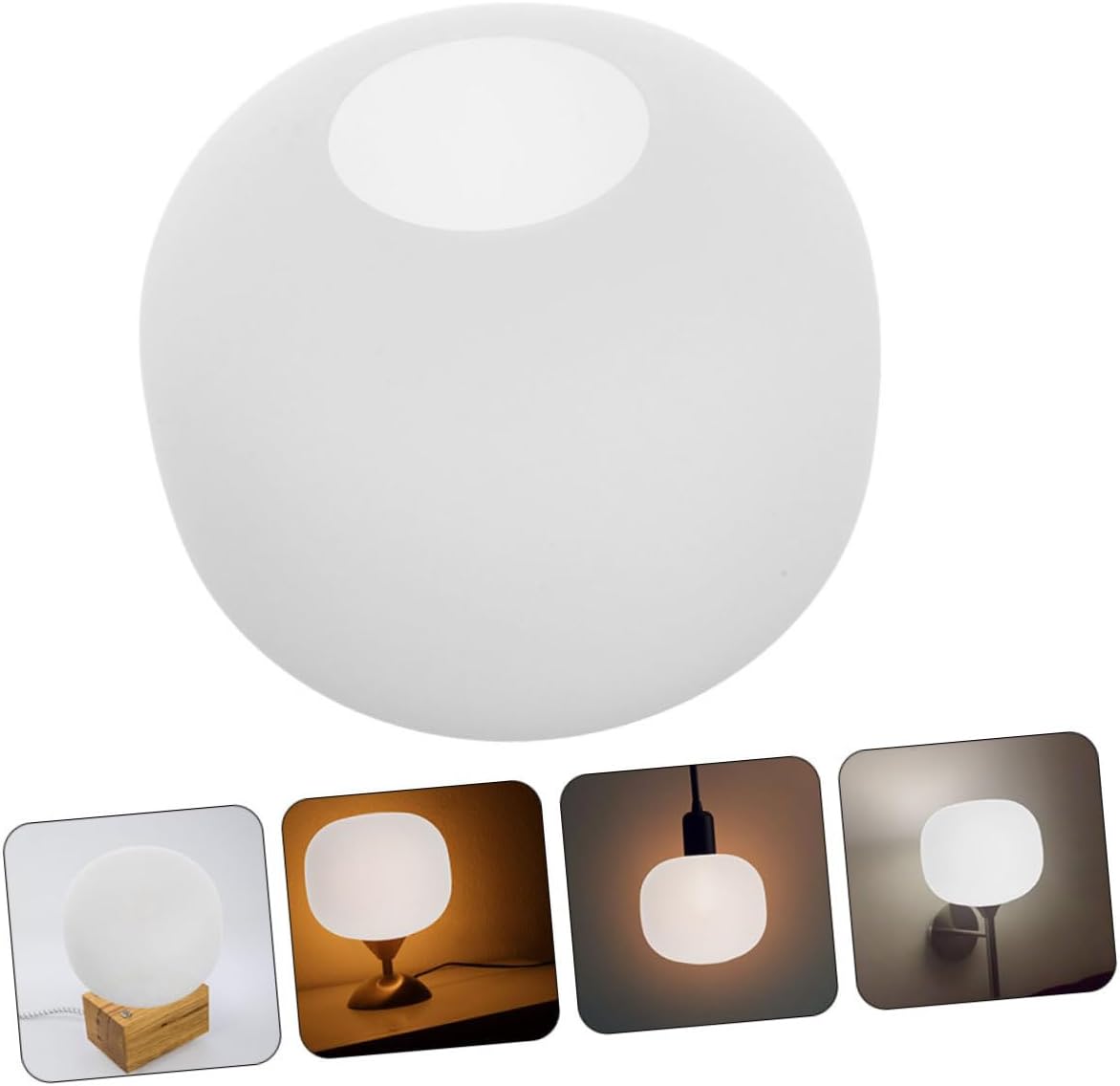 Alipis Table Lamp Wall Lamp Replacement Shade Modern Design Frosted Glass Lampshade for Dormitory