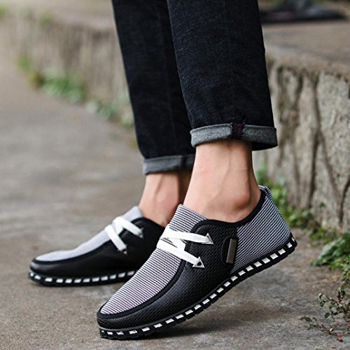 On Sales Men Office Shoes,Hemlock Men Autumn Shoes Comfortable Casual Shoes Business Flat Shoes Formal Party Shoes (US:11, Black)