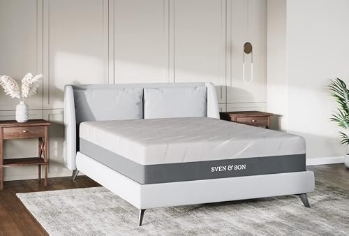 Sven & Son Queen Mattress, Bed In A Box, 12" Luxury Cool Gel Memory Foam, Pressure Relief & Support, 10" Year Warranty, Designed In Usa (Queen, Mattress Only 12" Medium) #TOP2