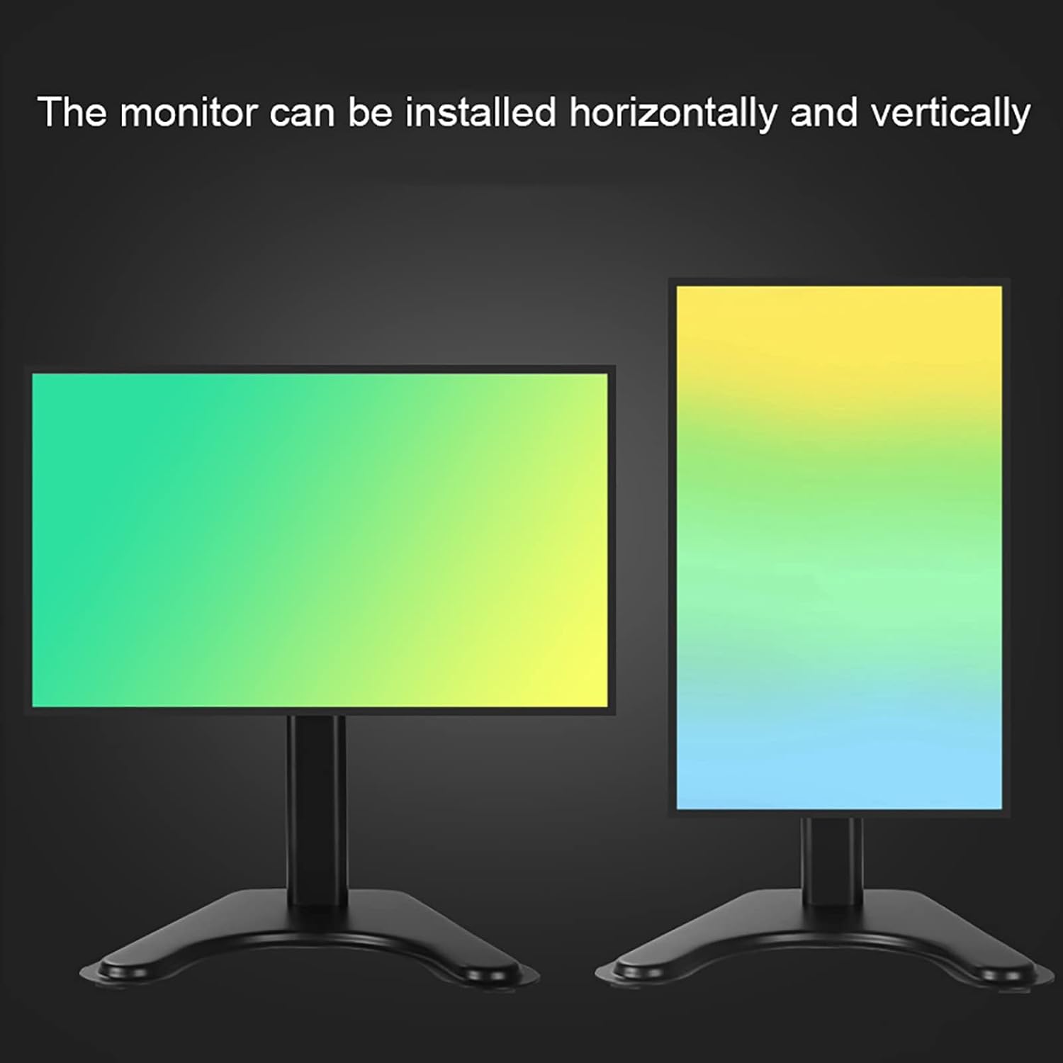 Table Top TV Stand, Height Adjustable Tabletop TV Base, for 14 to 32 Inch Flat TV, Max 100x100mm, Mount Holds Up to 16.5lbs/7.5kg