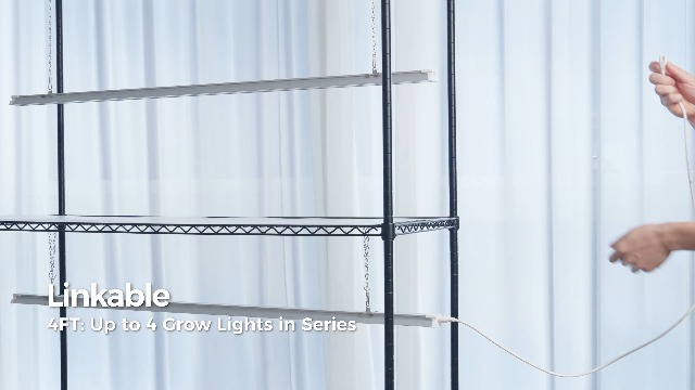 Image of Barrina TX-S60 4FT Grow Light for Indoor Plants, 60W(420W Equivalent), Full Spectrum, High PPFD, Super Bright, Linkable, Grow Lights for Seed Starting, Greenhouse, Vegetables with On /Off Switch 1 Pack