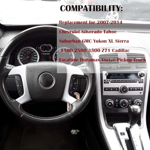 Image of Steering Wheel Dash Button Repair Stickers Decals Compatible with Chevrolet Silverado GM GMC Yukon Acadia Sierra Tahoe Suburban 2006-2014 Interior Car Accessories