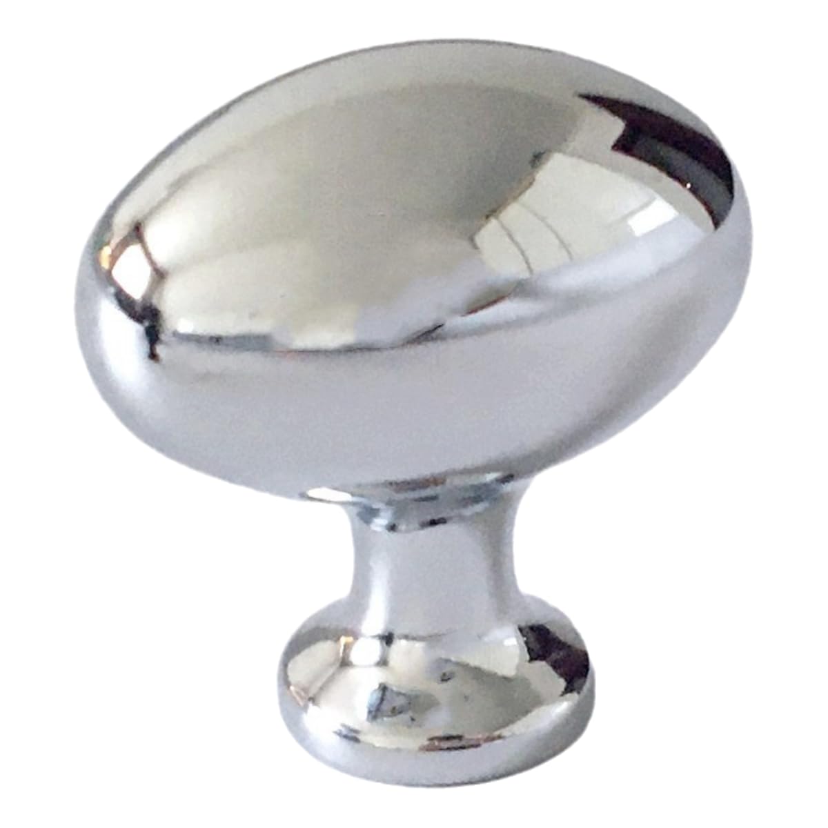 HAOJIazx Egg Knob Oval Drawer Knob Drawer Pulls Dresser Pull Kitchen Cabinet Knob Kitchen Cupboard Knob Hardware (NO.105)(Polished Chrome)