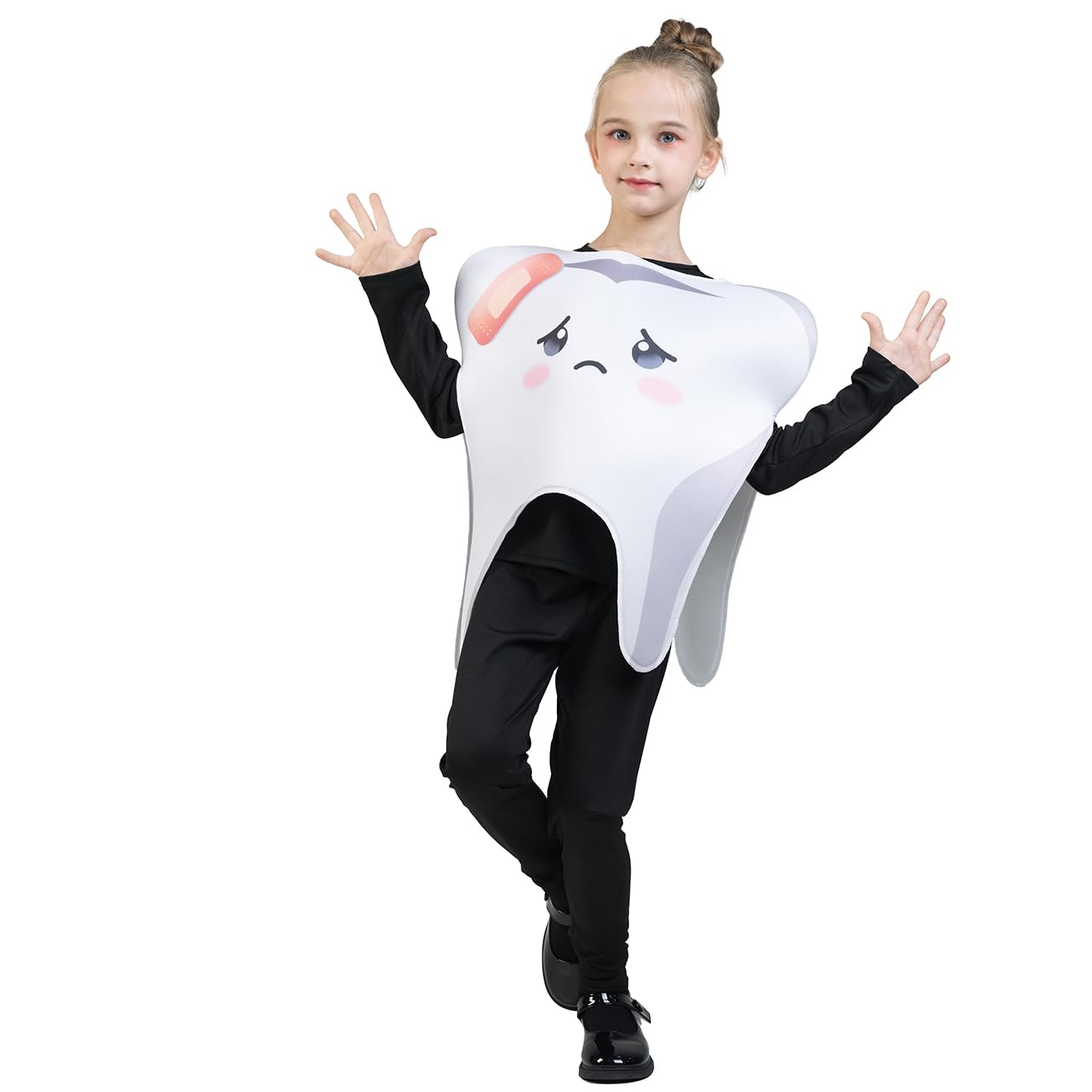 SEA HARE Kids Fun Injured Tooth Elf Cosplay Costume, White - Image 2