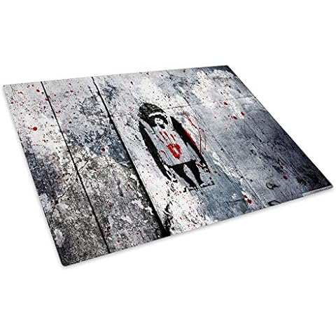 Monkey Banksy Glass Chopping Board Protector Cover