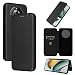 Produktbild Kohlefaser Anti-Rutsch Flip Cover Handyhülle Kompatibel mit Oppo Realme 11 Realme11 Pro Plus 5G RMX3740 Ledertasche Anti-Fall-Schutz Telefonhalter (Schwarz, Realme 11 Pro)