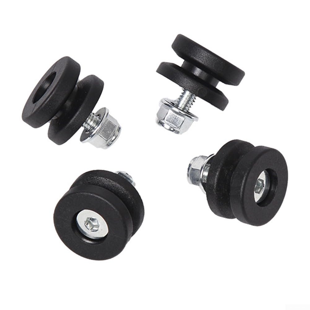 Piastra di base per bauletto posteriore per moto, con boccola, set di fibbie per bagagliaio, compatibile con T-Type 2,7 mm – 4 pezzi (tipo 2,7 mm)