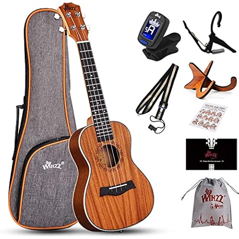 Winzz 23 Inch Mahogany Ukulele Starter Kit Cover