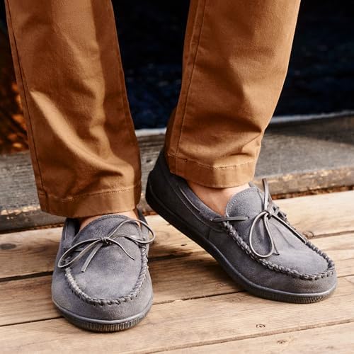 Image of Minnetonka Men's Pile Lined Hardsole Slipper