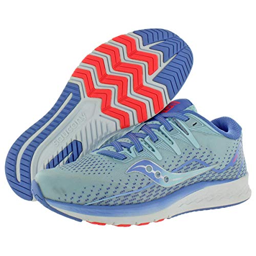 Saucony Girls Ride ISO 2 Performance Running Shoes Blue 6 Medium (B,M) Big Kid3