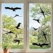 Window Alert Bird Stickers Silhouettes Glass Door Protection Save Birds, black - by FMJI