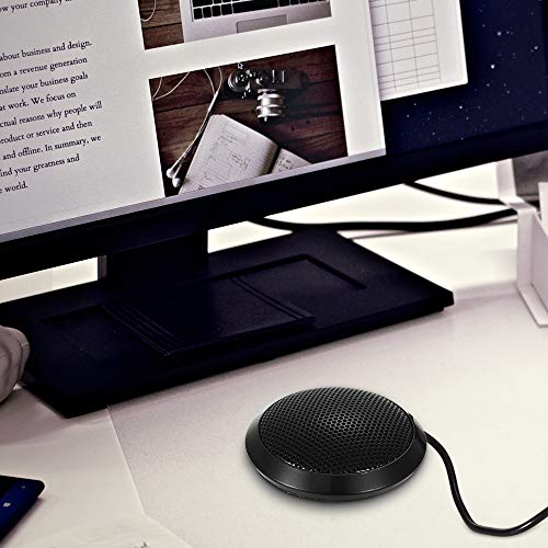 Microfone de mesa omnidirecional com entrada de 3,5 mm para computador de mesa Caneta gravadora micr