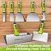 THINKWORK Drywall Tools - 8Pcs Stainless Steel Drywall Knife Set with Putty Knife, Taping Knives, Painter Scraper & 10