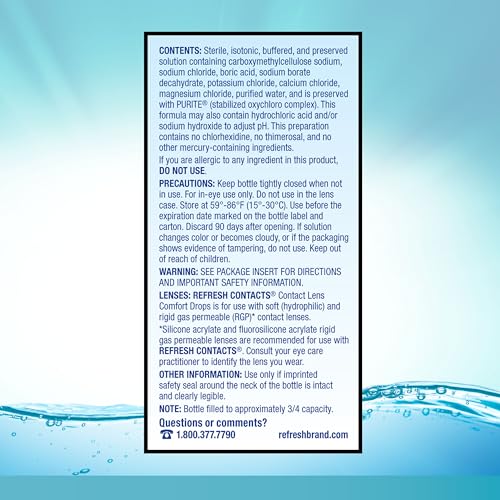 Refresh 91822US Contacts, Contact Lens Comfort Drops For Use With Contact Lenses thumb #5