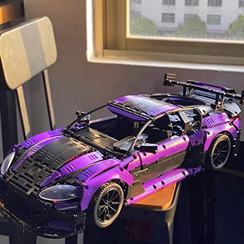 QIXIAOCYB XSuper 1: 8 911 Technics Supercar-Auto mit anheblichen Spoiler 3850 stücke DIY Racing Supersport Auto… – Bild 3