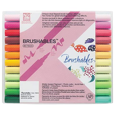 Kuretake Zig MS770024V Memory System Brushables Set Cover