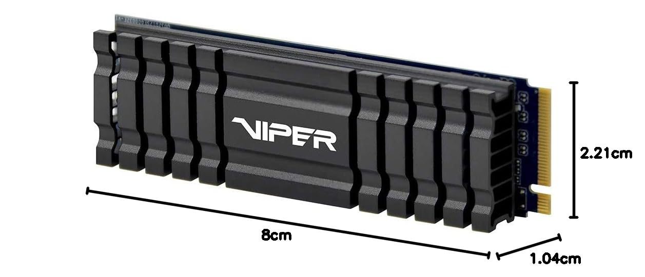 Patriot Memory Viper VPN100 M.2 2280 PCIe 2To - Solid State Drive VPN100-2TBM28H - Lecture Allant Jusqu’à 3300 Mo/s et des Vitesses d’Ecriture Allant usqu’à 3100 Mo/s