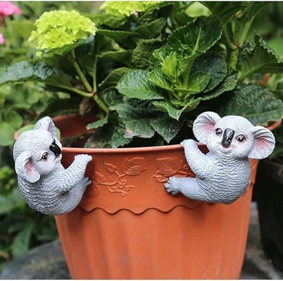 Image of The Decorshed Hanging Animal Hooks for Planter Pot Home Decor Garden Decor (Koala)