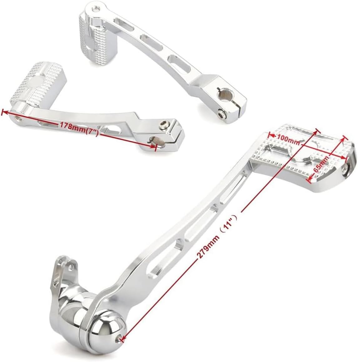 INDNICE for Harley Floorboards Touring Street Glide Flhx Chrome Driver Floorboards Shift Brake Levers Passenger Pegs Road Glide Fltr 2014-Up