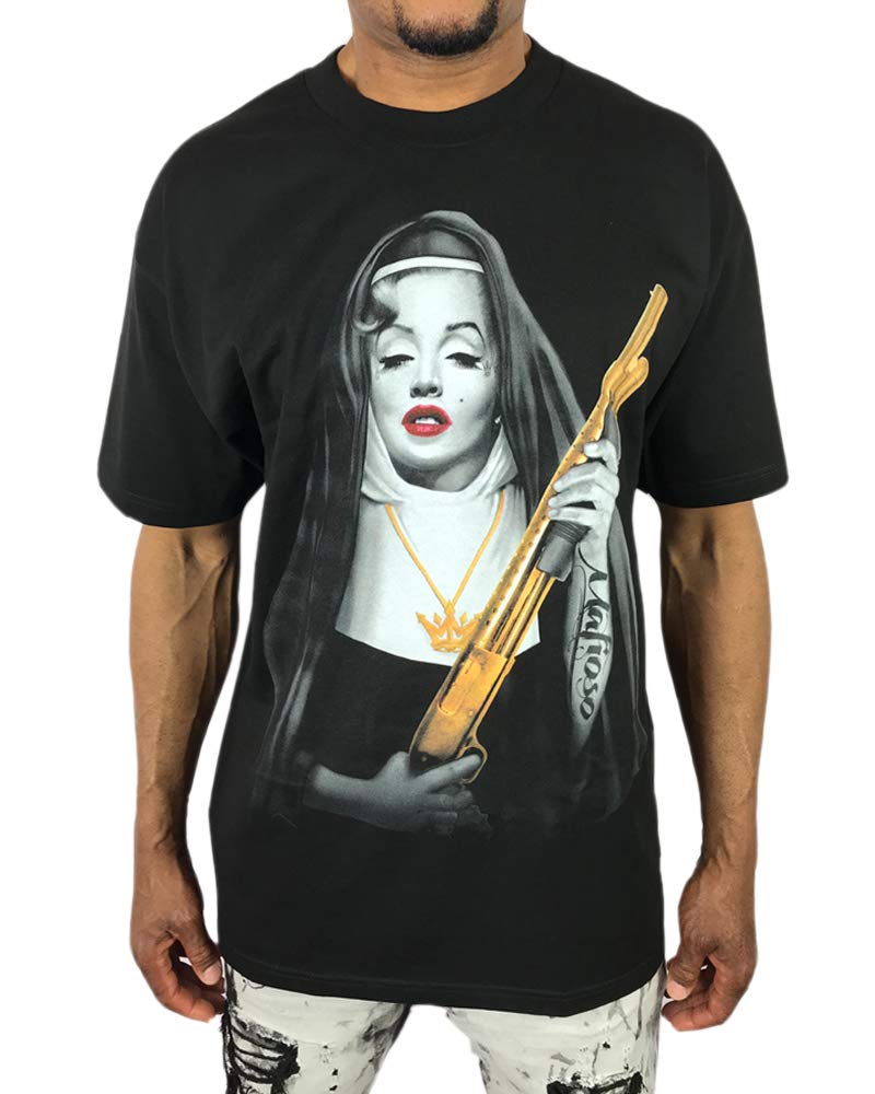 希少 USA製 PRO-TAG マリリンモンロー 入れ墨 ギャング Tシャツ M