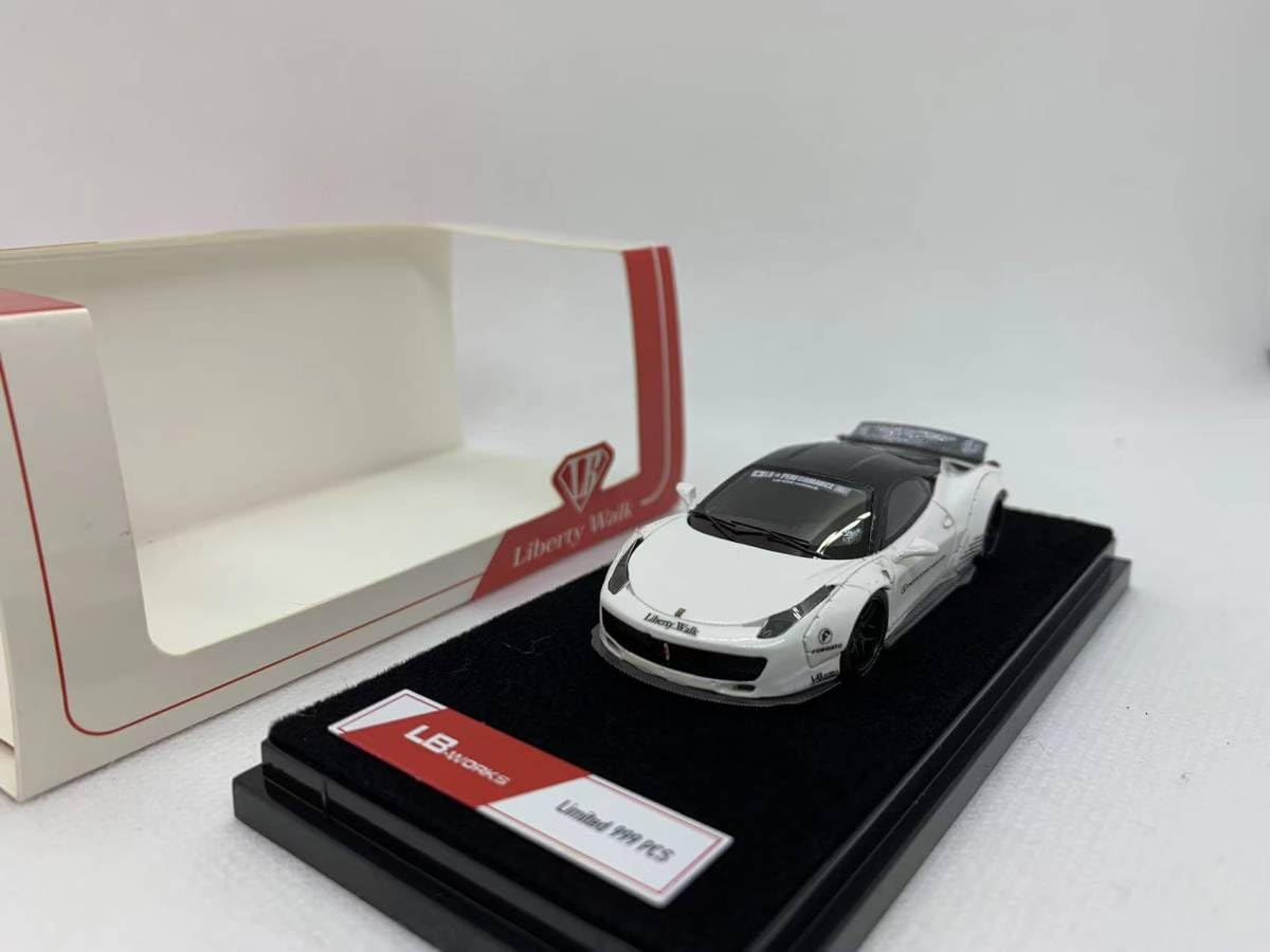 ハルピー　Liberty Walk Ferrari 458 ミニカー 1/18 Ferrari 458 Liberty Walk LB Performance Baby Blue